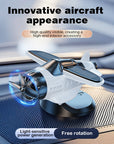 🔥Solar powered airplane shaped car ornaments