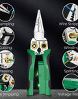 💥8-in-1 Multi-Functional Wire Stripper Scissors With Electrical Test