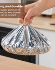 🥡🍲 Aluminum Foil Heat-Retaining Cover – Locks heat for hours, microwave safe. Reusable, eco-friendly. Keep every meal hot! ♻️✨