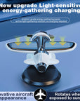 🔥Solar powered airplane shaped car ornaments