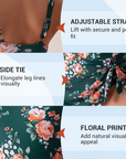 ✨ Women's Tummy Control Tie Knot Swimsuit with Skirt – Full Coverage & Built-in Bra – Summer Essential 🌊