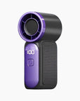 Mini Handheld Fan with LED Display –👍5-Speed Turbo Pocket size Fan.✨USB Rechargeable, High-Speed Cooling for Travel & Makeup. Perfect Gift. Portable Refrigeration