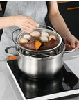 ✨Hot Sale✨All-In-One Stainless Steel Steamer With Handle