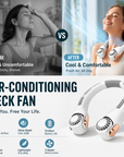 🥳2026 HOT SALE🥳💞50K+ SOLD!🍃💨 50% OFF! Neck Air Conditioner Fan – Ultra‑quiet, 360° rotating, 3 speeds. Hands‑free cooling, long battery. Summer essential! 😎🌬️