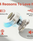 💐50% OFF ! Bladeless Fan – Ultra-Light & 1.5h Fast Charge ⚡🌀【Limited Offer】