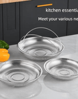 ✨Hot Sale✨All-In-One Stainless Steel Steamer With Handle