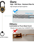 🔑Retractable Carabiner Keychain – 65cm steel lanyard, 100,000 pull cycles. Lightweight & sturdy.