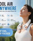 🥳2026 HOT SALE🥳💞50K+ SOLD!🍃💨 50% OFF! Neck Air Conditioner Fan – Ultra‑quiet, 360° rotating, 3 speeds. Hands‑free cooling, long battery. Summer essential! 😎🌬️