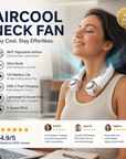 🥳2026 HOT SALE🥳💞50K+ SOLD!🍃💨 50% OFF! Neck Air Conditioner Fan – Ultra‑quiet, 360° rotating, 3 speeds. Hands‑free cooling, long battery. Summer essential! 😎🌬️