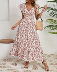 Flowy V-Neck Floral Maxi Dress