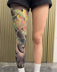 🔥Thrilling Experience Without Harm🔥Stretchy Tattoo-Print Leg Sleeve