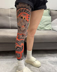 🔥Thrilling Experience Without Harm🔥Stretchy Tattoo-Print Leg Sleeve