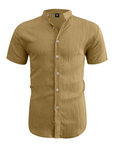 ✨New Arrival👕Men's Summer Stand Collar Short Sleeve Shirt