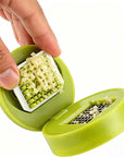 Mini Garlic Chopper and Press with Container