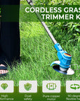 🔥2026 New Arrival & Hot Sale & 50% Off🔥Multifunction Cordless Grass Trimmer Kit