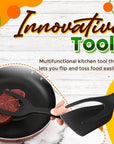 🔥🥩 2-in-1 Spatula Clip – Heat-Resistant Silicone & Non-Slip Handle – Kitchen Cooking Essential