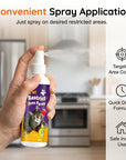 🥳2026 HOT SALE🥳💞50K+ SOLD!🐱🚫 50% OFF! Pet Boundary Spray – Citrus formula, safe around kids. Reusable, effective. Teach boundaries without stress. 💚✨