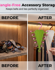 Multi-Functional V-Shaped Double Sided Hanger Storage Rack