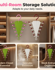 Multi-Functional V-Shaped Double Sided Hanger Storage Rack