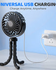 Mini Handheld Multi-Function Octopus Fan
