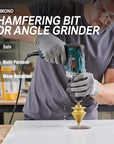 ⚙️ LIMITED-TIME 50% OFF! ✨ Diamond Chamfering Bit for Grinder – Multi-Function, Brazed Diamond, Universal Fit 💎