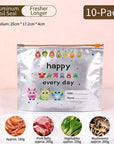 Reusable Aluminum Foil Sealable Storage Bags (10-Pieces)