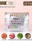 Reusable Aluminum Foil Sealable Storage Bags (10-Pieces)
