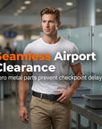 Tactical Travel Belt with Hidden Money Pocket