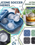 Football Shape Silicone Ice Ball Mold