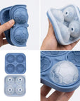 Football Shape Silicone Ice Ball Mold