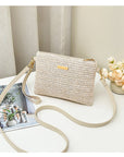 👜 LIMITED-TIME 50% OFF! 💥 Women's Woven Straw Shoulder Clutch Bag – Lightweight, Versatile, Metallic Accents ✨