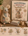 ⏳LIMITED TIME SALE 50% OFF🐭🧵Handcrafted Vintage Mouse Plush Sewing Kit