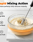 Stainless Steel Semi-Automatic Hand Egg Beater