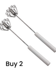 Stainless Steel Semi-Automatic Hand Egg Beater