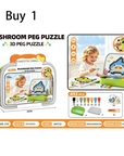 Creative 3D Mushroom Peg Puzzle