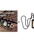 🔑Retractable Carabiner Keychain – 65cm steel lanyard, 100,000 pull cycles. Lightweight & sturdy.