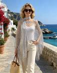 💐Summer Metallic Crochet Cover-Up – Lightweight, Flowy & Effortlessly Stylish summer outfit