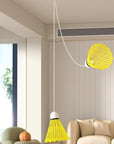 Automatic rebound badminton trainer
