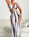 👙 LIMITED-TIME 50% OFF! ✨ Striped Two-Piece Swimsuit – Bow Neck, Ring Detail, High Stretch 🌊