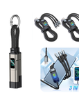 🔥4-in-1 Digital Display Keychain Charging Cable