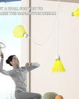 Automatic rebound badminton trainer