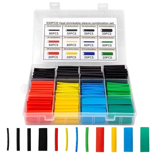 📢 LAST DAY! 60% OFF NOW! 🔥 Heat Shrink Tubing Kit – 580 PCS with Case, 3:1 Ratio &amp; Waterproof Sealing 🛠️📦