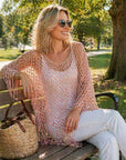💐Summer Metallic Crochet Cover-Up – Lightweight, Flowy & Effortlessly Stylish summer outfit