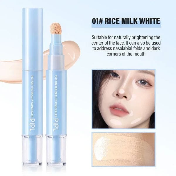 🥳LAST DAY BUY 1  GET 1 FREE!!🥳Dual Concealer Pen – Covers dark circles &amp; spots, 24hr hydration. Lightweight, no caking. Soft finish. ✨🌸