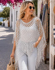 💐Summer Metallic Crochet Cover-Up – Lightweight, Flowy & Effortlessly Stylish summer outfit