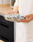 🥡🍲 Aluminum Foil Heat-Retaining Cover – Locks heat for hours, microwave safe. Reusable, eco-friendly. Keep every meal hot! ♻️✨