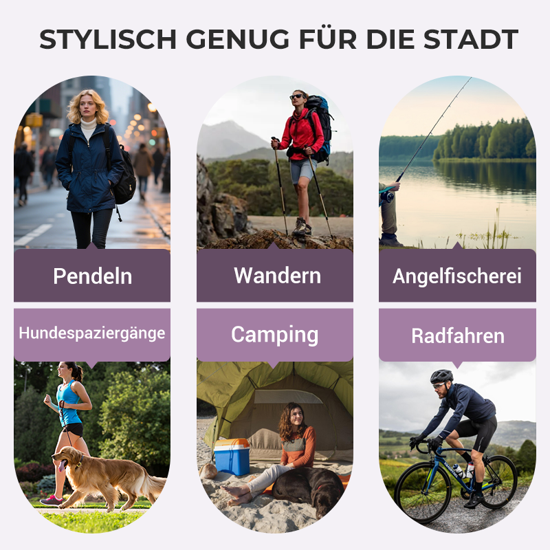 💜 LETZTER TAG - 49% RABATT 💜 3-in-1 Wasserdichte Damenjacke – Regen, Wind &amp; Kälte, alles abgedeckt