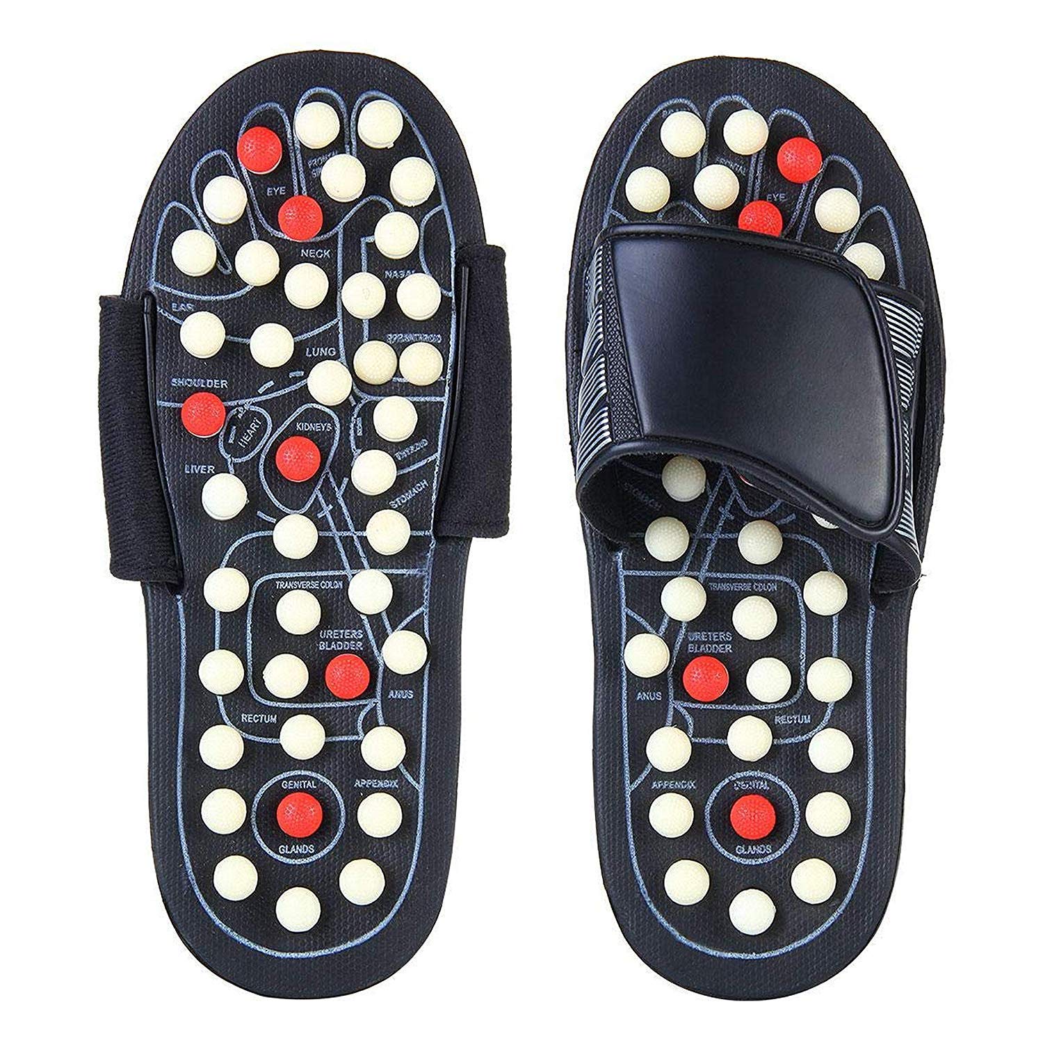 Stimulate the tibia to improve blood circulation🏃‍♀️Acupressure and Magnetic Therapy Slippers 🔥