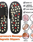 Stimulate the tibia to improve blood circulation🏃‍♀️Acupressure and Magnetic Therapy Slippers 🔥