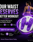 ✨ Waist Twisting Massage & Exercise Balance Board – Burn Fat, Slim Waist & Improve Circulation at Home